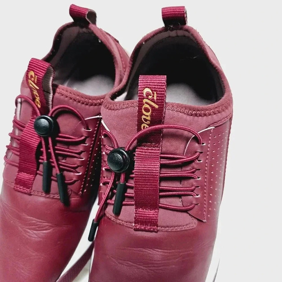CLOVE burgundy slip on leather comfort sneakers 6 - Picture 4 of 14